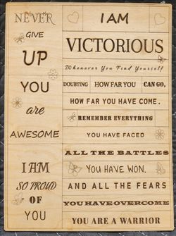 Special Encouragement Plaque