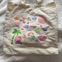 Hello Kitty Tote Bag X Adorned By Chi