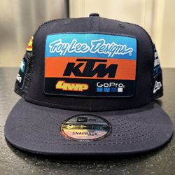 Troy Lee Designs KTM Racing 9Fifty New Era Black Snapback Baseball Hat - GoPro