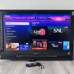SONY Bravia + Roku TV 32 inches, only $140