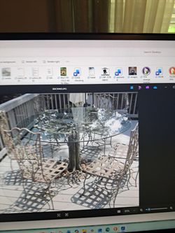 Custom Woodland outdoor patio set