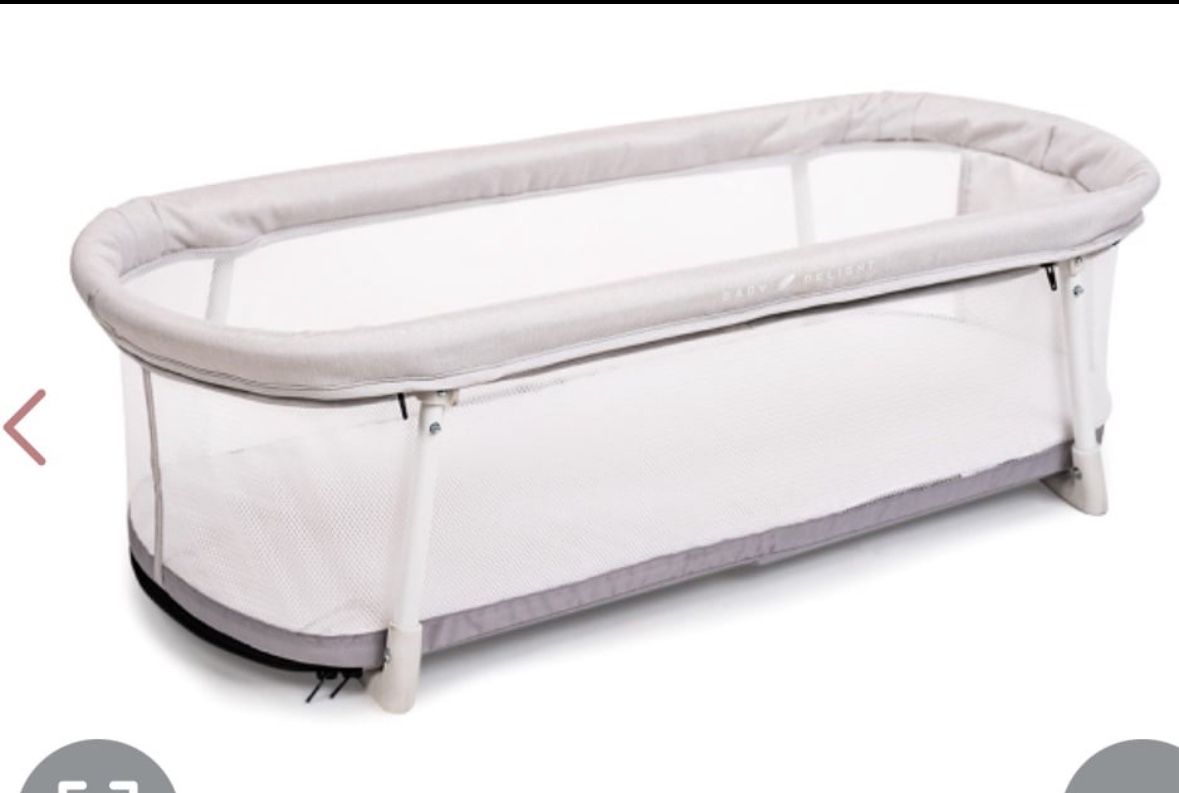Baby Delight Snuggle Nest Bassinet, Portable Baby Bed, For Infants 0 – 5 Months, Driftwood Grey  Open box item  INVENTORY NUMBER: 109