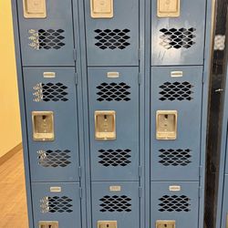 Like New Vented  See-Through Employee Lockers