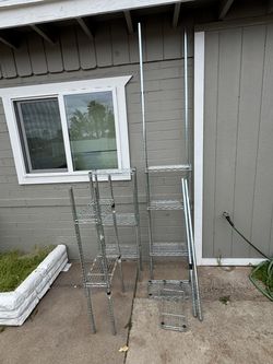 Metal Wire Shelving  – Adjustable / Stackable