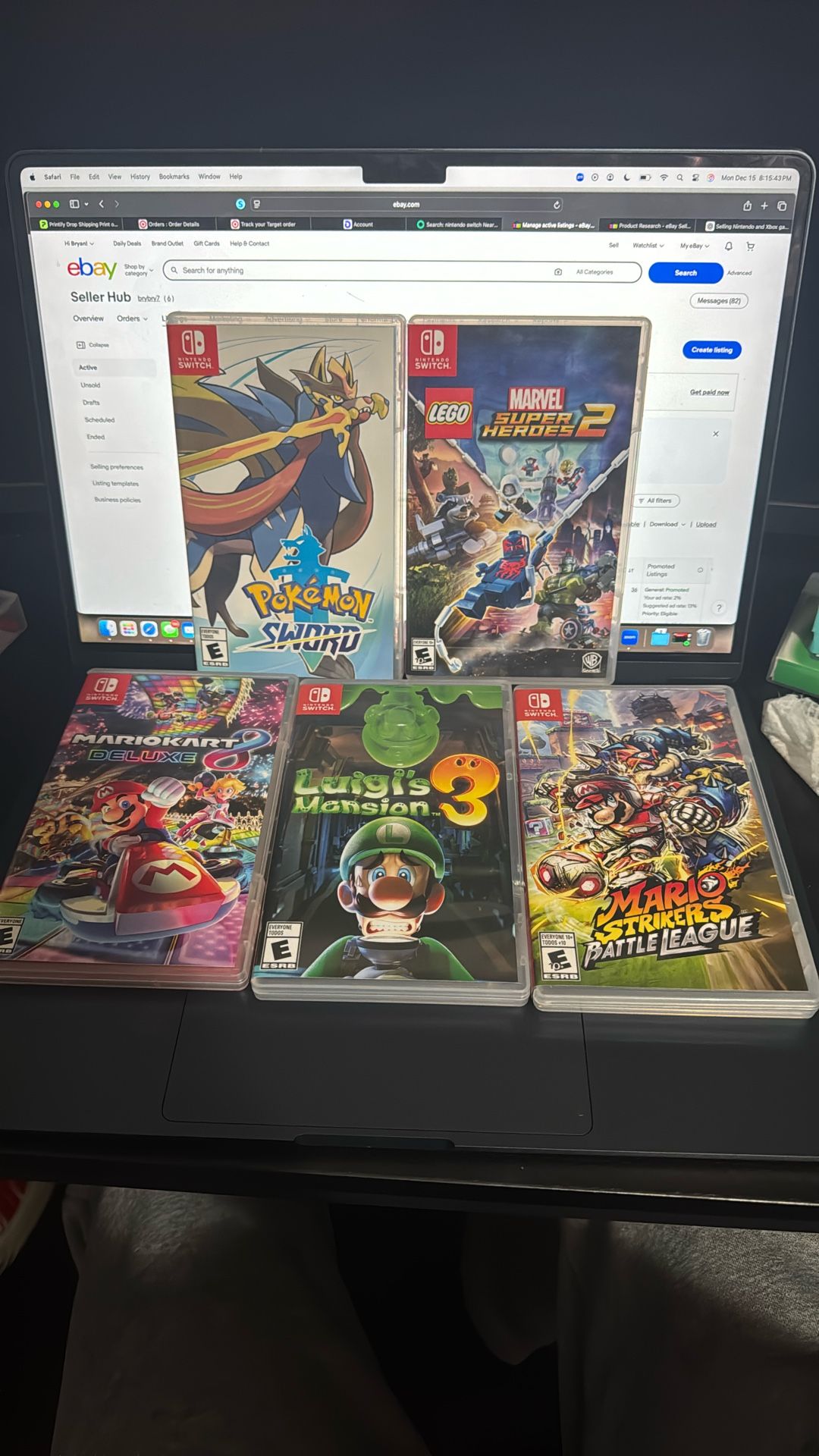 5 Nintendo Switch Game Bundle