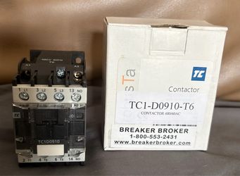 TC ELECTRIC TC1-D09 10 AC MAGNETIC CONTACTOR MOTOR STOPPING CONTROL STARTING DIN