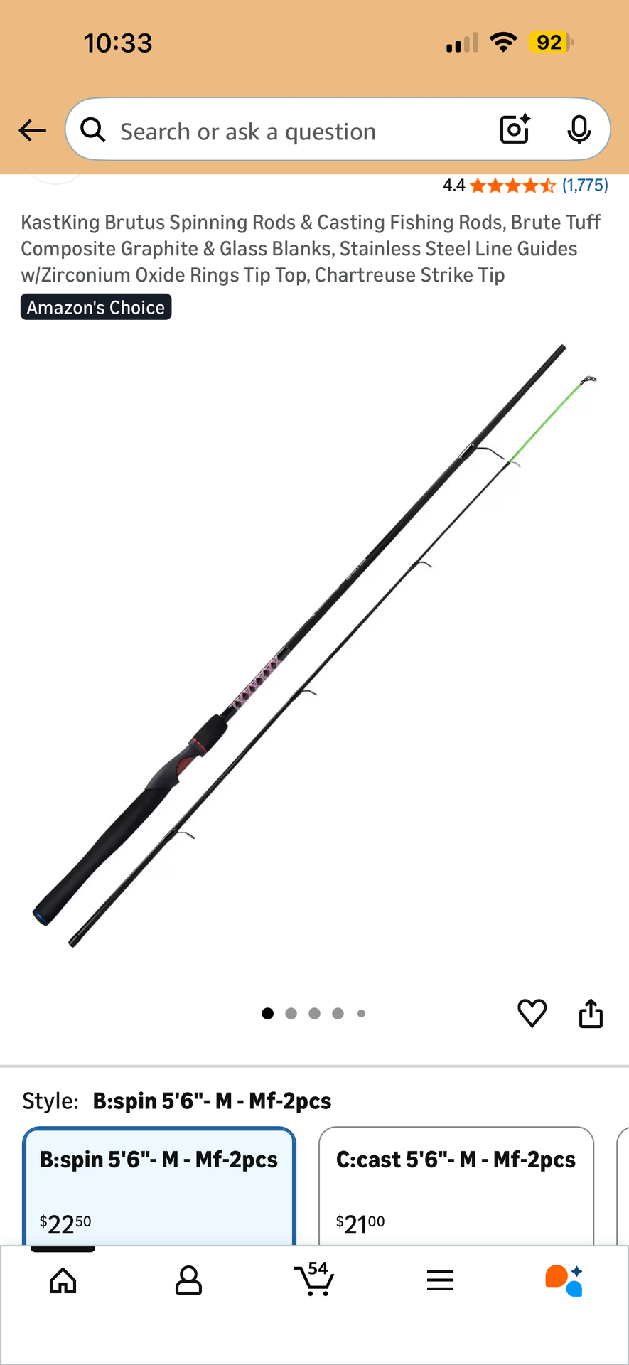 KastKing Brutus Spinning Rods & Casting Fishing Rods