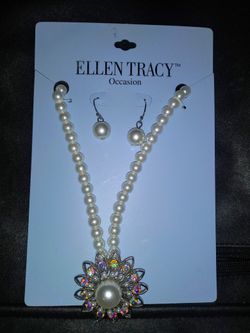 Ellen Tracy "Occasion" Necklace & Earring Set NEW!!