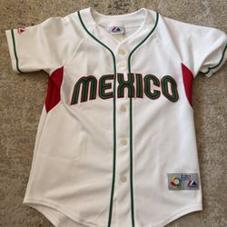 2009 World Baseball Classic Majestic Mexico Team Jersey Size Small, Not Ohtani, Betts, Trout, Judge, Soto, Nike