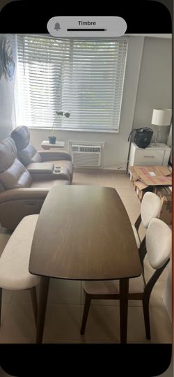 Wood Dining Table with Chairs