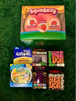 6 Needoh, Sunny Days, & Crazy Aaron’s Lot Squishy Toy