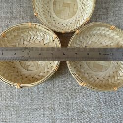 Small Bamboo Baskets 