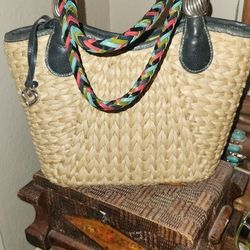 Wicker Weave Brighton Handbag