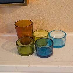 Glass Candle Holders