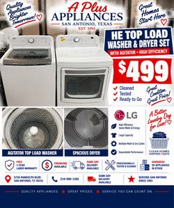 Lg washer and dryer set