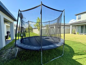Large Outdoor Trampoline with Safety Enclosure