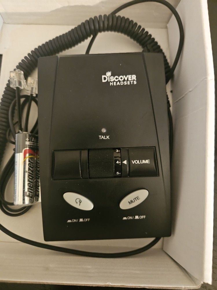 Discover D200 Headset Amplifier for D711 and D712 Corded Office Headsets