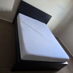 Full Size Bed Frame  With Memory Foam Mattress 