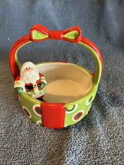 Santa Basket.  4.5” Wide and 5” High.  Fits And Floyd.  New .  