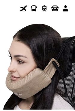 Neck Support Travel Pillow, Straps to Airplane & Car Seat