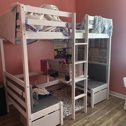 Twin Bed/Desk Combo 