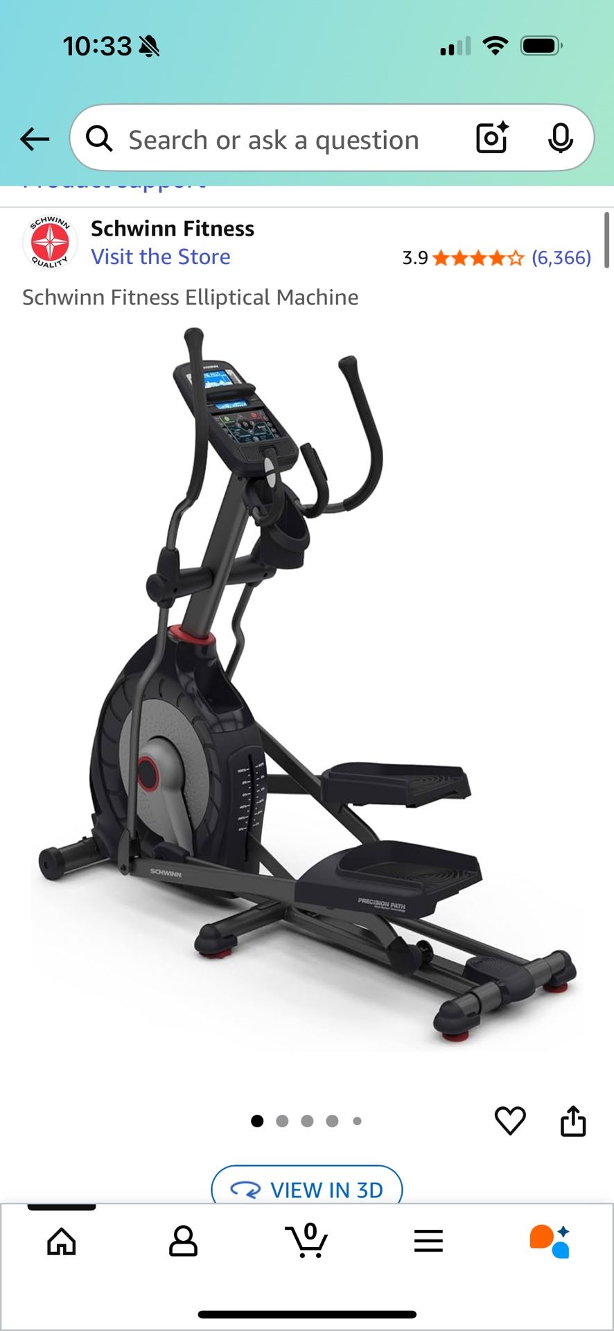 Schwinn 470 Journey 4.5 Elliptical Cross Trainer Exercise Workout Machine Fitness Home Gym 