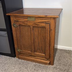 Small Wooden Side Table With Shelves 