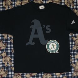 Rare Vintage 2005 Adidas Oakland Athletics Official MLB Shirt Sz Xl
