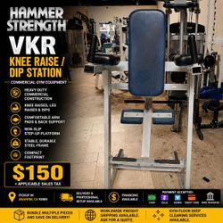 Hammer Strength VKR Knee Raise / Dip Station – Commercial Gym Equipment