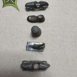 Vintage 1950’s Monopoly Silver Tone Game Tokens