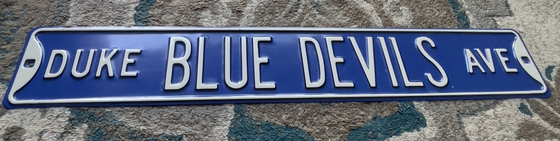 Duke Blue Devils Ave RoadSign 