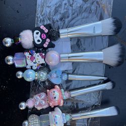 HK & Friends Beaded Makeup Brushes 