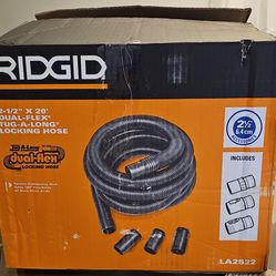 RIDGID 2-1/2" x 20' Dual-Flex Locking Hose