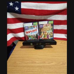 Xbox360 Kinect with 2 games