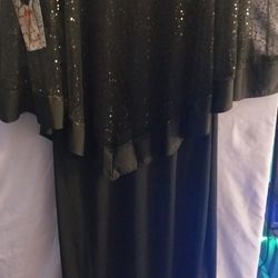 Sparkle Capelet Dress New Size 10