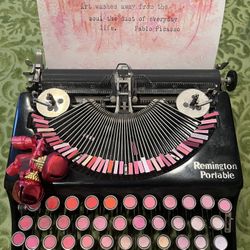 Remington portable paint swatch Art Typewriter