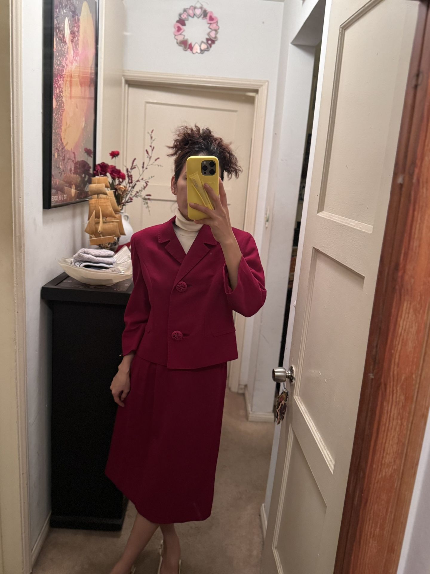 Women's  Two-Piece Skirt Suit Set 1950s