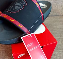 Men's Chicago Bulls Nike Red Benassi Solarsoft NBA Slides