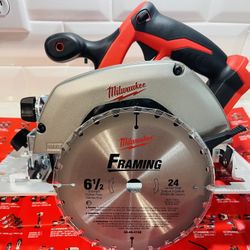 M18 18V Lithium-Ion Cordless 6-1/2 in. Circular Saw (Tool-Only) & 6-1/2 in Blade