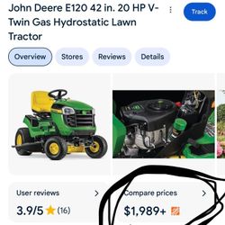 Tractor John Deere E 120