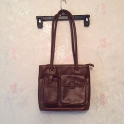 Unbranded Women’s Shoulder Bag, 11” x 9” x 3.5”, Brown, Pre-owned