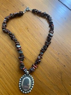 Tiger’s Eye chip beaded Necklace