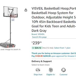 Brand new unsplit basketball hoop sale$120