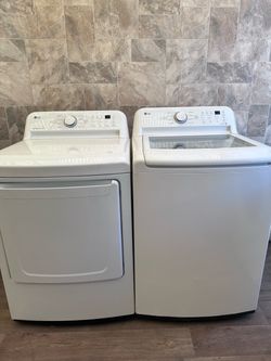 LG set electric laundry
