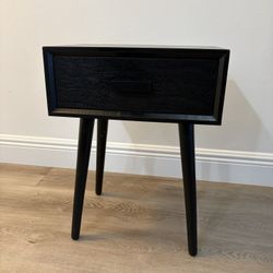 Single Black Nightstand/End Table