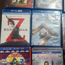 3D Blu Ray Movies 
