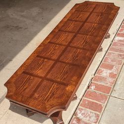 MC Vintage Walnut  French Country Style Parquet Coffee Table