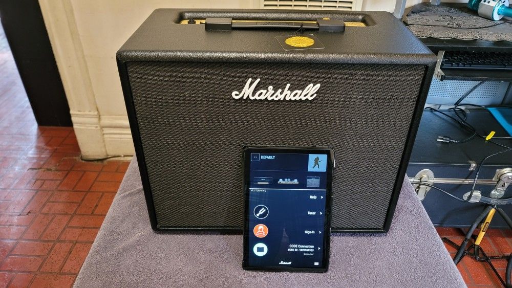MARSHALL CODE 50 MODELING GUITAR COMBO AMPLIFIER 50 WATTS 1X12 SPEAKER, IN BLACK COLOR