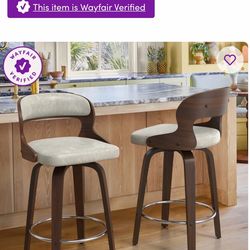 Carylon Swivel Upholstered Counter Stool (Set of 2)