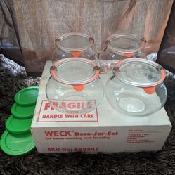 Rare Weck Rundrand-Glas 100 Canning Jars